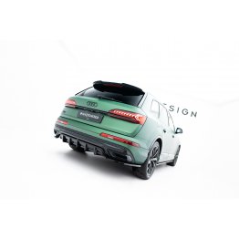 Накладка сплиттер на задний бампер на Audi Q7 4M S-Line рестайл