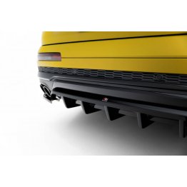 Накладка сплиттер на задний бампер на Audi SQ7 4M рестайл