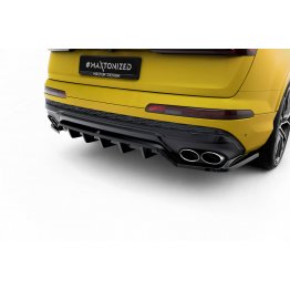 Накладка сплиттер на задний бампер на Audi SQ7 4M рестайл