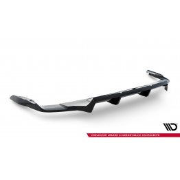 Накладка сплиттер на задний бампер на Audi Q7 4M S-Line рестайл 2