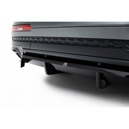 Накладка сплиттер на задний бампер на Audi Q7 4M S-Line рестайл 2