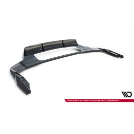 Накладка сплиттер на задний бампер на Audi Q7 4M S-Line рестайл 2