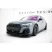 Накладка сплиттер на передний бампер V1 на Audi S8 / A8 S-Line D5 рестайл