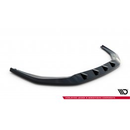 Накладка сплиттер на передний бампер V2 на Audi S8 / A8 S-Line D5 рестайл