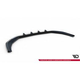 Накладка сплиттер на передний бампер V2 на Audi S8 / A8 S-Line D5 рестайл