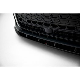 Накладка сплиттер на передний бампер V2 на Audi S8 / A8 S-Line D5 рестайл