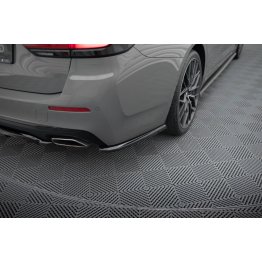 Накладки сплиттеры боковые на задний бампер на BMW 5 G30 / G31 рестайл