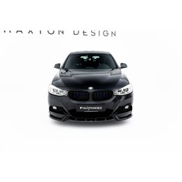 Накладка сплиттер на передний бампер V1 на BMW 3 F34 GT M-Pack