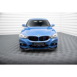 Накладка сплиттер на передний бампер V2 на BMW 3 F34 GT M-Pack