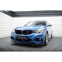 Накладка сплиттер на передний бампер V2 на BMW 3 F34 GT M-Pack