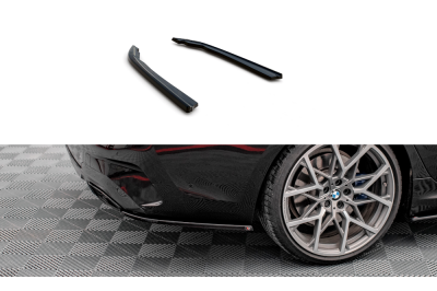 Накладки сплиттеры боковые на задний бампер на BMW 3 G20 / G21 M-Pack