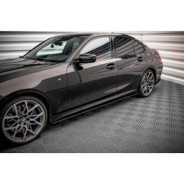 Накладки сплиттеры на пороги StreetPro на BMW 3 G20 / G21 M-Pack