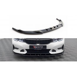 Накладка сплиттер на передний бампер на BMW 3 G20 / G21 Sport Line