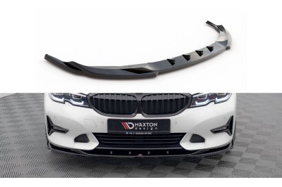 Накладка сплиттер на передний бампер на BMW 3 G20 / G21 Sport Line