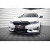 Накладка сплиттер на передний бампер на BMW 3 G20 / G21 Sport Line