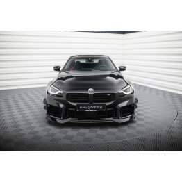 Накладка сплиттер на передний бампер на BMW M2 G87