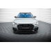 Накладка сплиттер на передний бампер на Audi A6 C8 Allroad