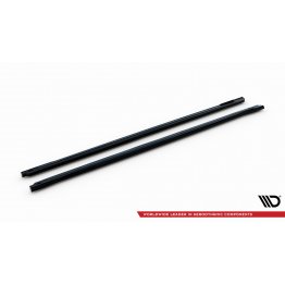 Накладки сплиттеры на пороги на Audi A6 C8 Allroad