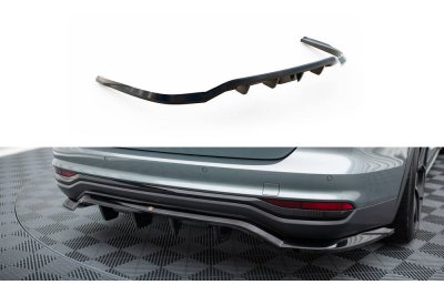 Накладка сплиттер на задний бампер на Audi A6 C8 Allroad