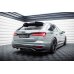 Накладка сплиттер на задний бампер на Audi A6 C8 Allroad