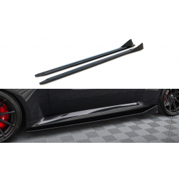 Накладки сплиттеры на пороги V4 на BMW M2 G87