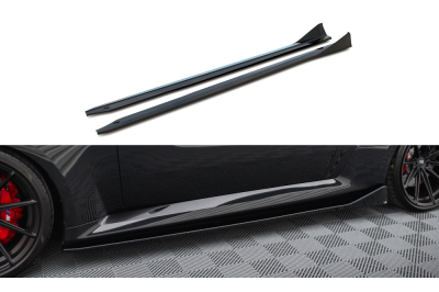 Накладки сплиттеры на пороги V4 на BMW M2 G87