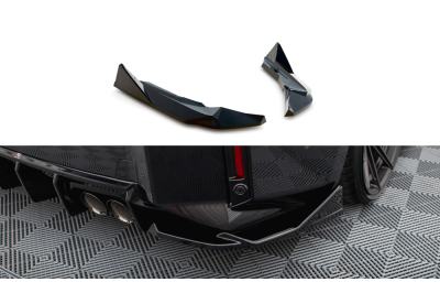 Накладки сплиттеры боковые на задний бампер на BMW M2 G87