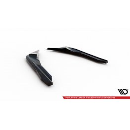 Накладки сплиттеры боковые на задний бампер V2 на BMW M2 G87