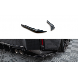 Накладки сплиттеры боковые на задний бампер V2 на BMW M2 G87