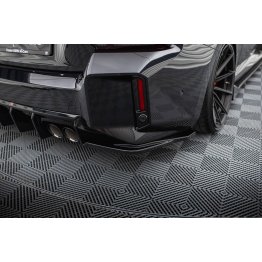 Накладки сплиттеры боковые на задний бампер V2 на BMW M2 G87