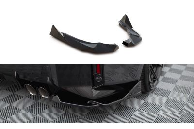 Накладки сплиттеры боковые на задний бампер V3 на BMW M2 G87