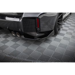 Накладки сплиттеры боковые на задний бампер V3 на BMW M2 G87