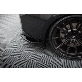 Накладки сплиттеры боковые на задний бампер V3 на BMW M2 G87