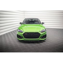 Накладка сплиттер на передний бампер StreetPro на Audi RS5 B9 рестайл