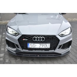 Накладка сплиттер на передний бампер на Audi RS5 B9