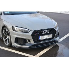 Накладка сплиттер на передний бампер на Audi RS5 B9 Накладка сплиттер на передний бампер на Audi RS5 B9