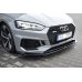 Накладка сплиттер на передний бампер V2 на Audi RS5 B9