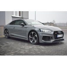Накладка сплиттер на передний бампер V2 на Audi RS5 B9 Накладка сплиттер на передний бампер V2 на Audi RS5 B9