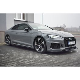 Накладка сплиттер на передний бампер V2 на Audi RS5 B9