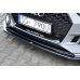 Накладка сплиттер на передний бампер V2 на Audi RS5 B9