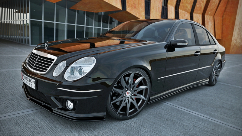 W211 мерседес как снять Накладки сплиттеры на пороги ME-E-211-AMG-SD1 на Mercedes E W211 AMG