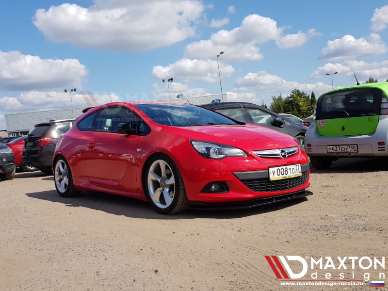 Спойлер переднего бампера Opel Astra GTC 2012